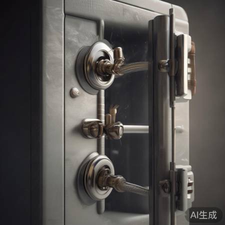 仔细检查保险柜锁孔