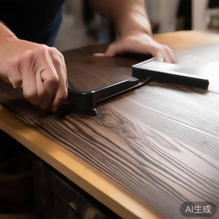 选择黑木纹贴纸，注意质量、尺寸