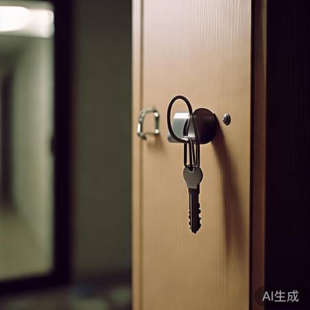 勿将钥匙挂门旁