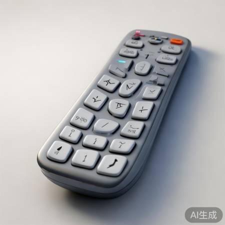 遥控器操作简单,像小电脑键盘。