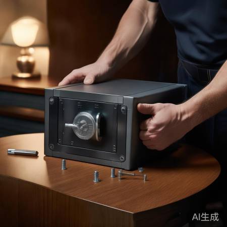 固定保险柜床头柜