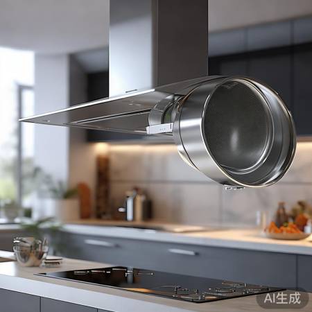 大直径风道，静音抽油烟机