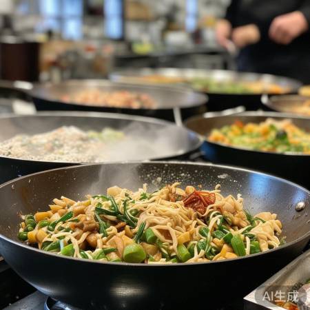 炒菜先长后短,高效完成