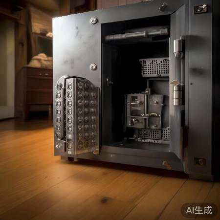 多排锁与保险柜,安全存贵重