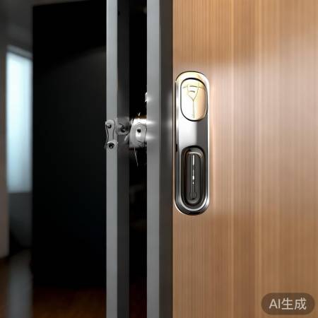 三星指纹锁拉门无缝设计，安全美观两不误