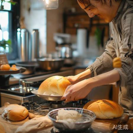河南烧饼新吃法,集成灶制作家常