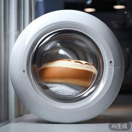 滚筒洗衣机：面包桶型，洗涤均匀