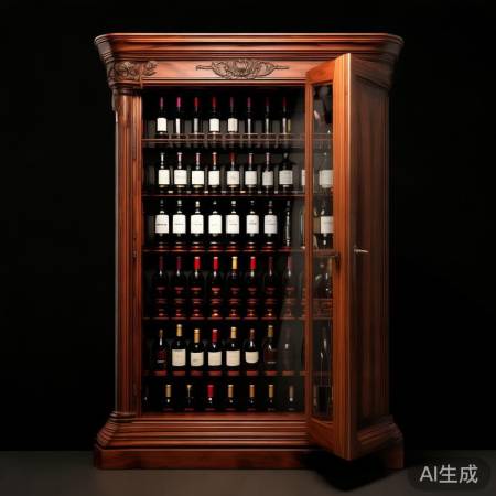 红酒柜开启,慢慢适应光线