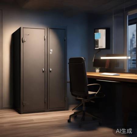 保险柜朝向操作者，避窗避门。