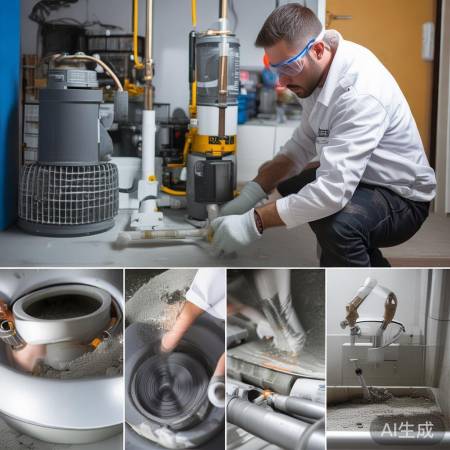 排水泵连接,地漏接阳台