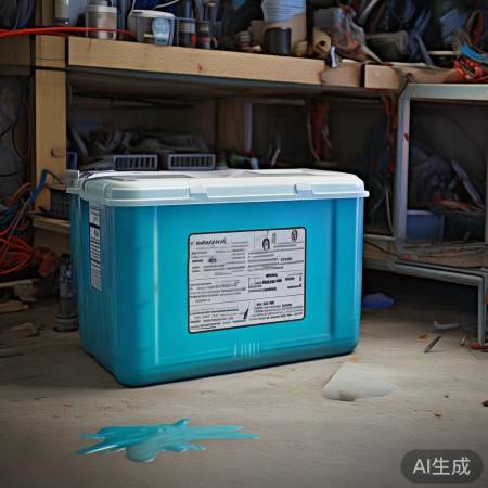 防冻液勿放水源易碰处