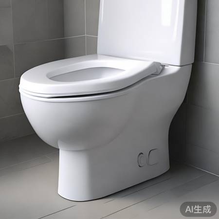 马桶自动冲水，卫生又方便。