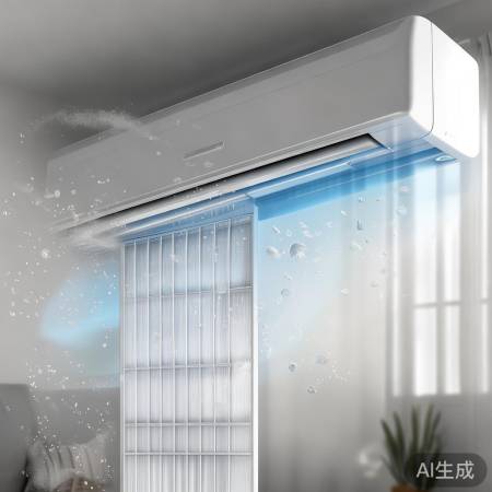 新滤网适应，空调自动运行