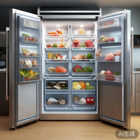 “冰箱宽敞，放得下鸡鸭鱼肉”