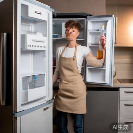 冰箱堵塞神器：一招解决顽固胶渍问题