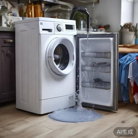 洗衣机排水管暂停，冰箱易积水细