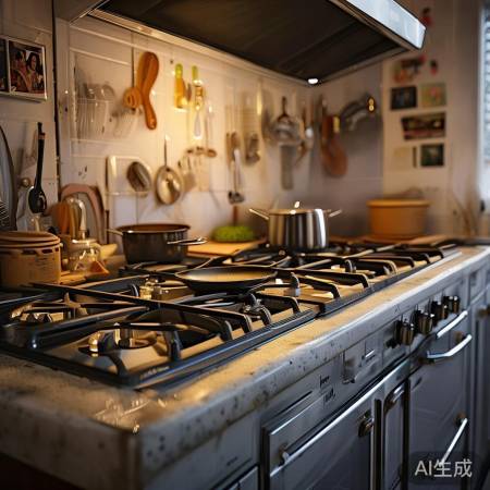 燃气灶旁勿堆物，通风顺畅才安全