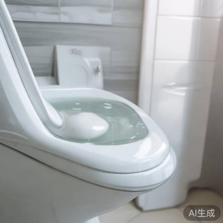 白醋水清洁马桶,杀菌除垢。