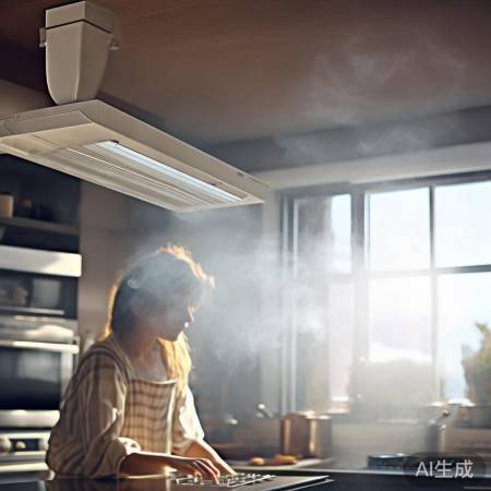 厨房通风，油烟散去