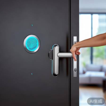 指纹锁电池续航可达一年，告别频繁充电烦恼