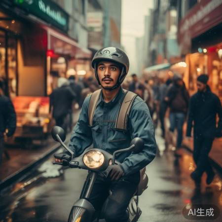 外卖员不易,谣言勿信