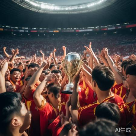 中国男足展翅翱翔