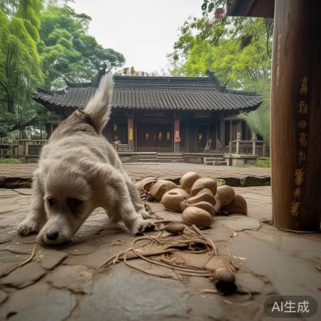 佛光寺小狗门洞文创爆火：萌宠创意如何走红网络